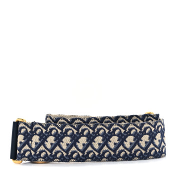 CHRISTIAN DIOR Oblique Shoulder Strap Blue