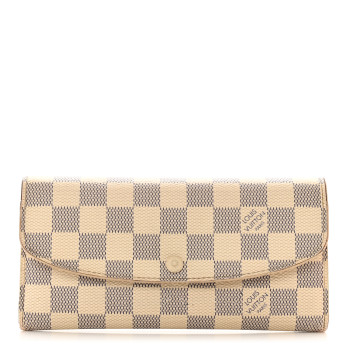 LOUIS VUITTON Damier Azur Emilie Wallet