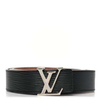 LOUIS VUITTON Epi 30mm LV Initiales Belt 95 38 Black