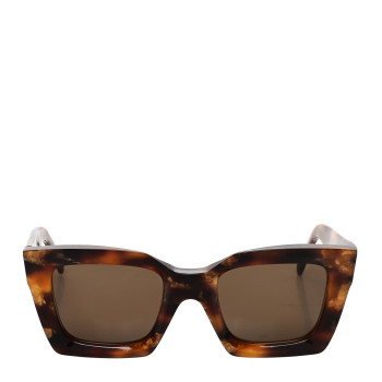 CELINE Acetate Square Sunglasses CL40130I Havana