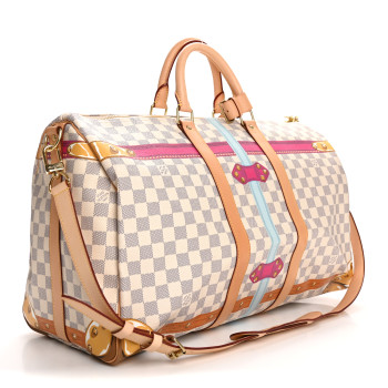 LOUIS VUITTON Damier Azur Summer Trunks Hawaii Keepall Bandouliere 50
