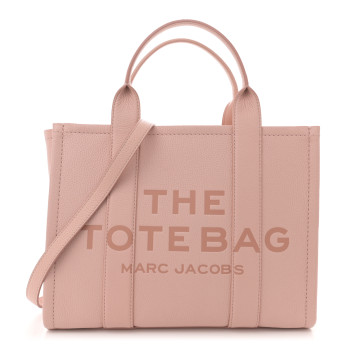 MARC JACOBS Grained Calfskin Medium The Tote Bag Rose Dust