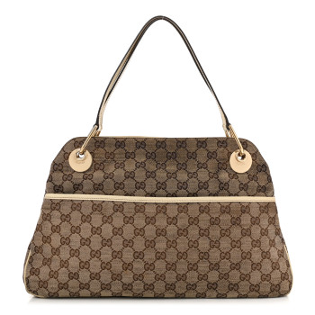 GUCCI Monogram Medium Eclipse Shoulder Bag Off White