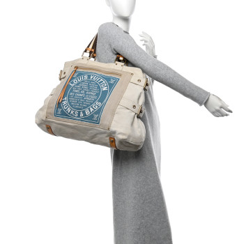 LOUIS VUITTON Toile Globe Shopper Cabas GM Blue