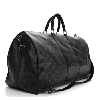LOUIS VUITTON Monogram Eclipse Keepall Bandouliere 55