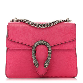 GUCCI Calfskin Mini Dionysus Shoulder Bag Box Pink