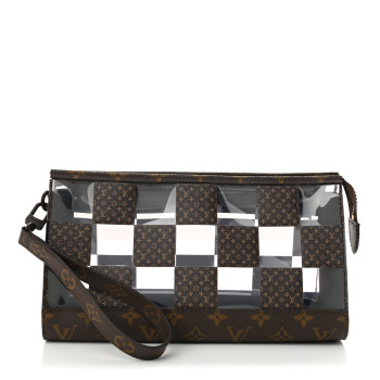 LOUIS VUITTON PVC Monogram Chess Standing Pouch