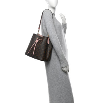 LOUIS VUITTON Monogram Neonoe MM Rose Poudre