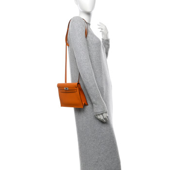HERMES Evercolor Verso Kelly Danse II Belt Bag Abricot Terre Bautte