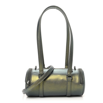 TELFAR Metallic Vegan Leather Small Duffle Acid