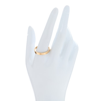 CARTIER 18K Yellow Gold 3.5mm LOVE Wedding Band Ring 69 12.5