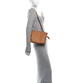 LOEWE Calfskin Mini Flamenco Knot Clutch Warm Desert