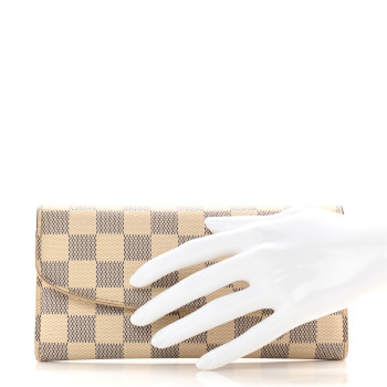 LOUIS VUITTON Damier Azur Emilie Wallet