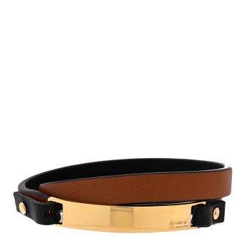 BOTTEGA VENETA Nappa Sterling Silver Wrap Bracelet Black