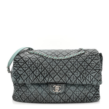 CHANEL ユートピア CHANEL ハウンドトゥースパターンカシミアストール ネイビー