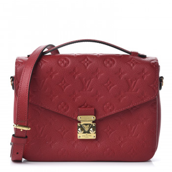LOUIS VUITTON Empreinte Pochette Metis Scarlet