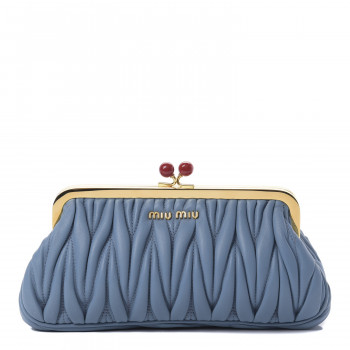 バッグ archive miumiu kiss lock accessory pouch Miu Miu Archive accessory pouch kiss lock ribbon Green and