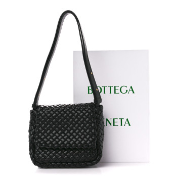 BOTTEGA VENETA Nappa Intrecciato Small Cobble Shoulder Bag