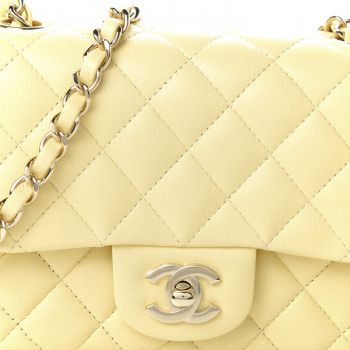 ◆EMIS◆ FUR SQUARE FLAP BAGYELLOW m1037_1348980 FUR SQUARE FLAP BAG-SKY BLUE - EMIS
