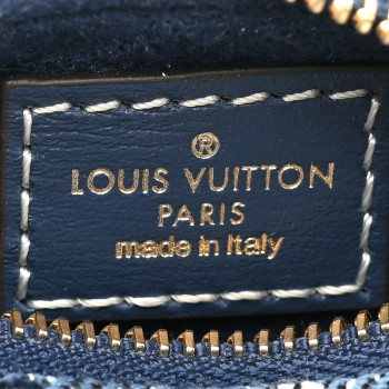LOUIS VUITTON Denim Monogram Jacquard Micro Speedy Bag Charm