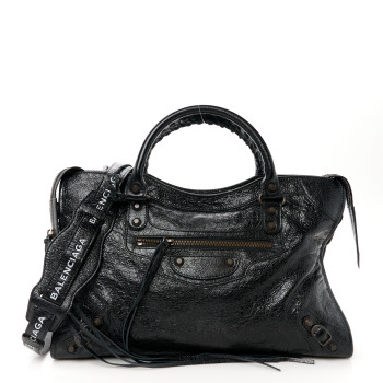 BALENCIAGA Agneau Classic Hardware City Black