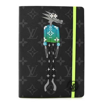 LOUIS VUITTON Monogram Eclipse LV Friends Clemence Notebook