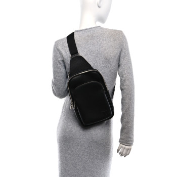 LOUIS VUITTON Taiga Avenue Sling Bag Black
