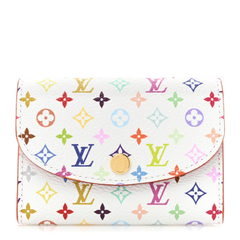 LOUIS VUITTON LV X TM Monogram Multicolor Rosalie Coin Purse White Kawaii Pink