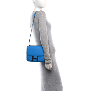 HERMES Epsom Constance 24 Bleu Frida