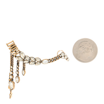 CHRISTIAN DIOR Metal Crystal Dio(r)evolution Ear Climber Gold