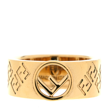 FENDI Metal FF Ring S Gold