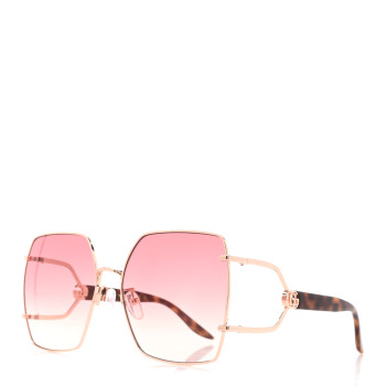 GUCCI Metal Square Shaped Frame Sunglasses GG1564SA Pink