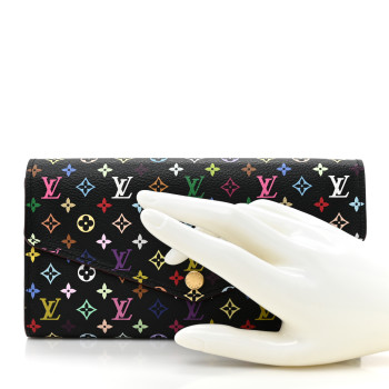 LOUIS VUITTON Monogram Multicolor Sarah Wallet NM Black Grenade