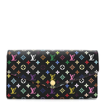LOUIS VUITTON Monogram Multicolor Sarah Wallet NM Black Grenade