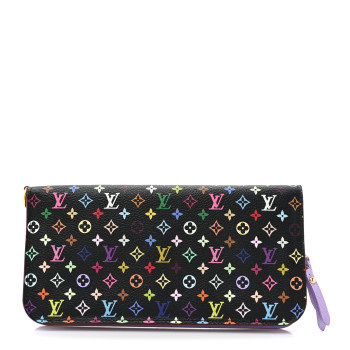 LOUIS VUITTON Monogram Multicolor Insolite Wallet Black Violet