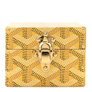 GOYARD Goyardine Precious Metals Regence Mini Trunk Gold
