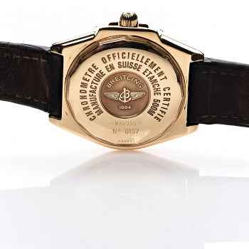 BREITLING 18K Yellow Gold Alligator 44mm Windrider Headwind