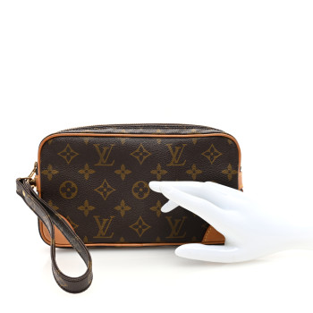 LOUIS VUITTON Monogram Pochette Marly Dragonne 22