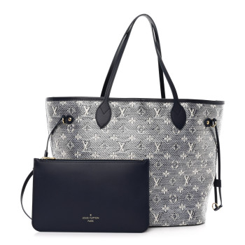 LOUIS VUITTON Monoglam Neverfull MM Blue