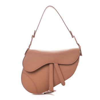 CHRISTIAN DIOR Ultra Matte Calfskin Saddle Bag Blush