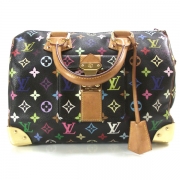 【希少】LOUIS VUITTON Multicolore Monogram Speedy 30 Vintage Louis Vuitton Monogram Multicolor Speedy 30 Hand Bag White