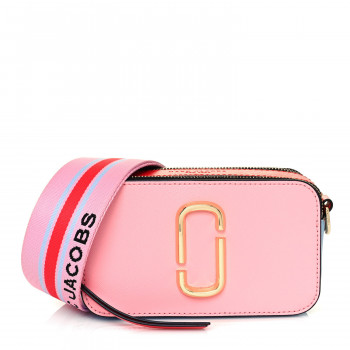 MARC JACOBS Saffiano Small Snapshot Camera Bag Tart Pink Multicolor