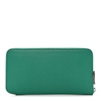 HERMES Epsom Silk'In Wallet Vert Jade