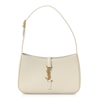 SAINT LAURENT Smooth Calfskin Le 5 A 7 Hobo Crema Soft