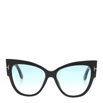 TOM FORD Acetate Anoushka Cat Eye Sunglasses TF371 Black