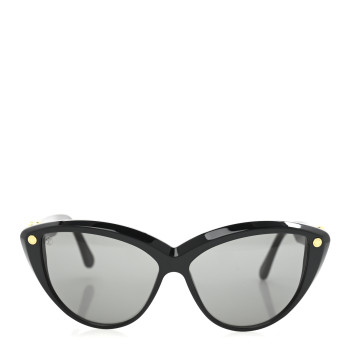 LOUIS VUITTON Acetate My Fair Lady Sunglasses Z1135W Black
