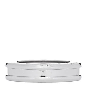 BULGARI 18K White Gold B.Zero1 One-Band Ring 48 4.5