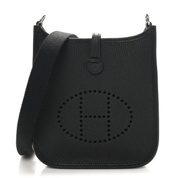 HERMES Taurillon Clemence Evelyne TPM Black