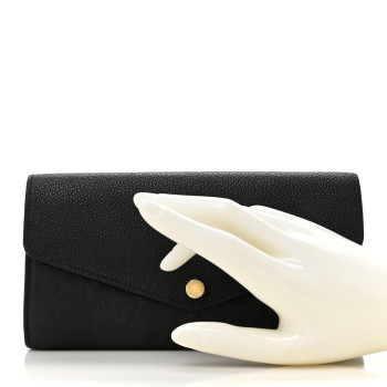 LOUIS VUITTON Empreinte Sarah Wallet NM Black