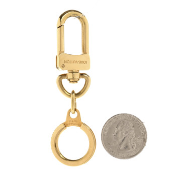 LOUIS VUITTON Pochette Extender Key Ring Gold